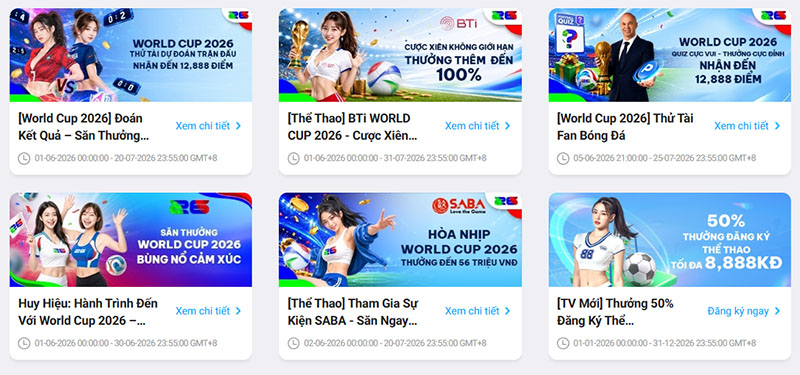 Read more about the article Bắt nhịp World Cup hơn 1,000 giải thưởng lên đến 3,888 tỷ 